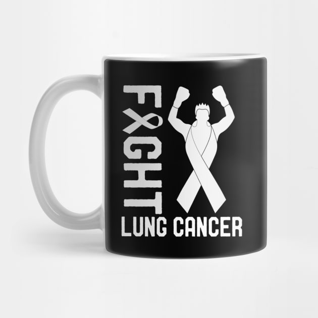 Fight Lung Cancer Awareness Month Ribbon Survivor Fighter by mrsmitful01